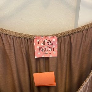 Shimmery gold boutique dress